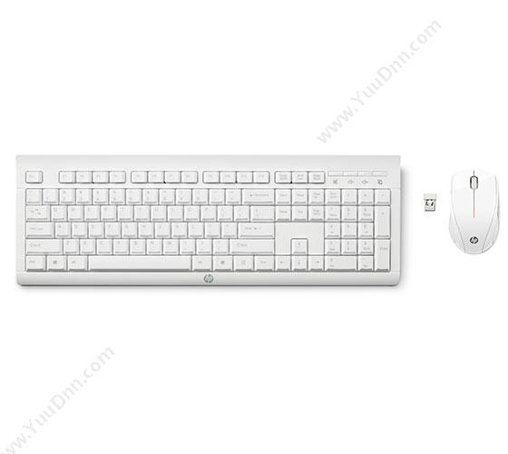 惠普 HPM7P30AA无线套装C2710无线键鼠套装（白）键盘鼠标