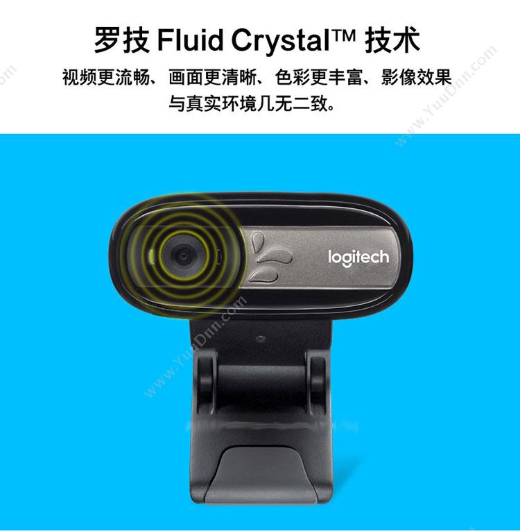 罗技 Logitech C170网络黑色 摄像头