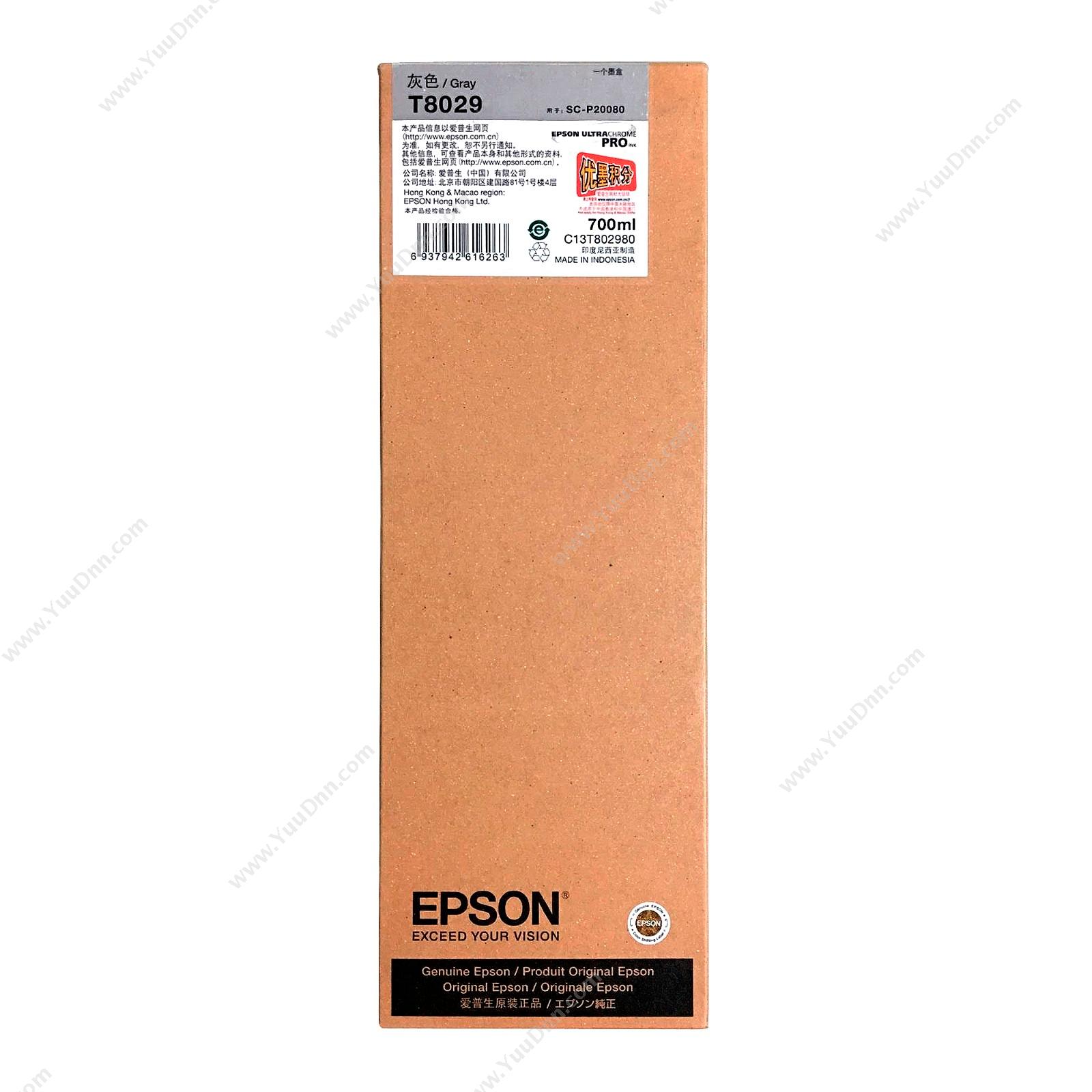 爱普生 EpsonSC-P20080灰色墨（C13T802980）墨盒
