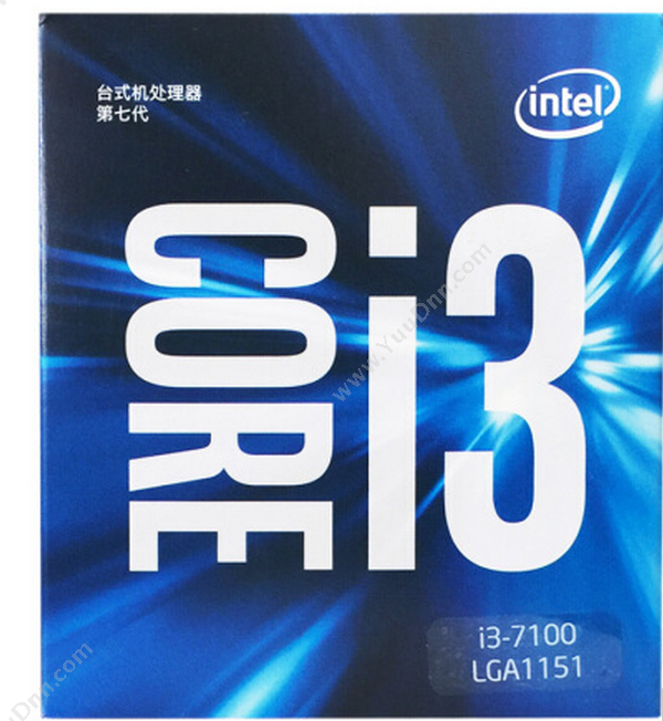 英特尔 Intel酷睿双核i3-7100盒装处理器CPU
