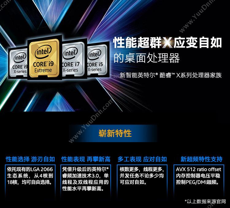 英特尔 Intel 酷睿i9I9-7980X盒装处理器 CPU
