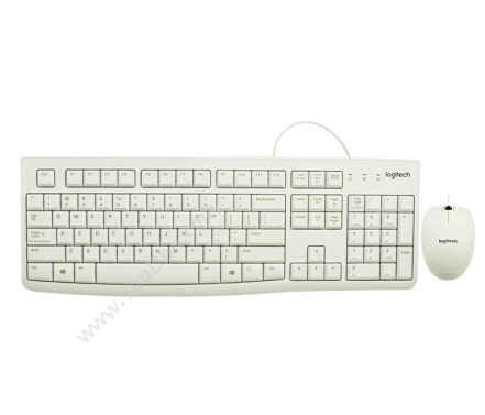 罗技 Logi键鼠套装MK120(白)键盘鼠标