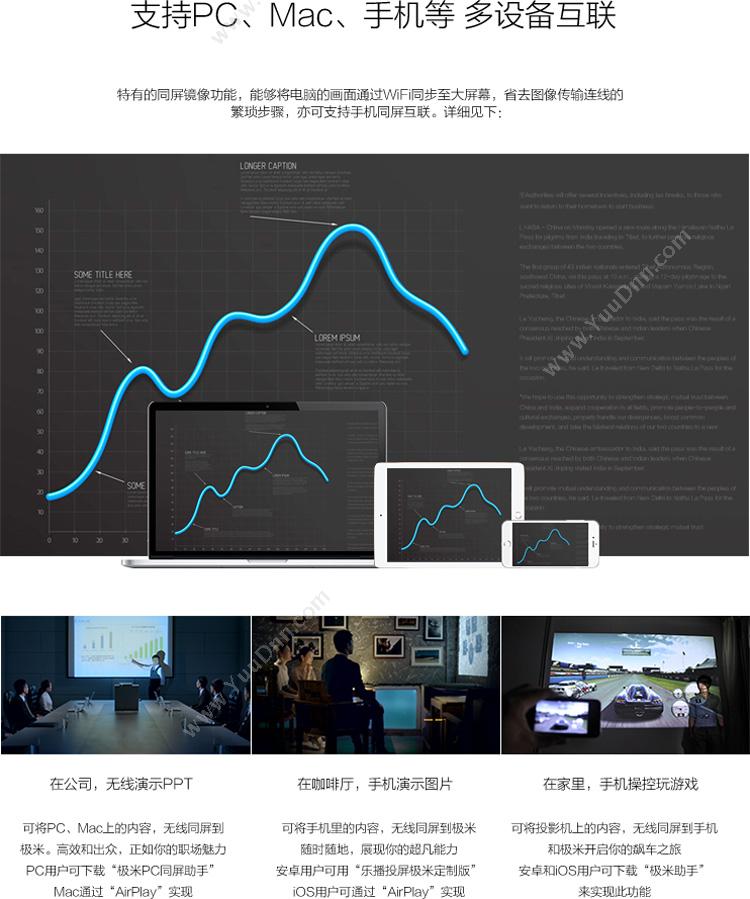 极米 Xgimi Z4Air商务办公智能高清（深空灰） 投影机