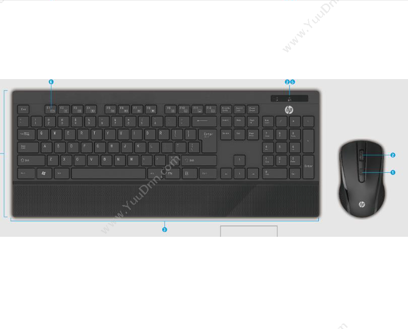 惠普 HPZ4M36PA无线键鼠套装键盘鼠标