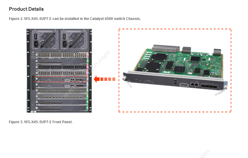 思科 Cisco 供应CISCOWS-X45-SUP7L-E=高端引擎模块 光纤模块