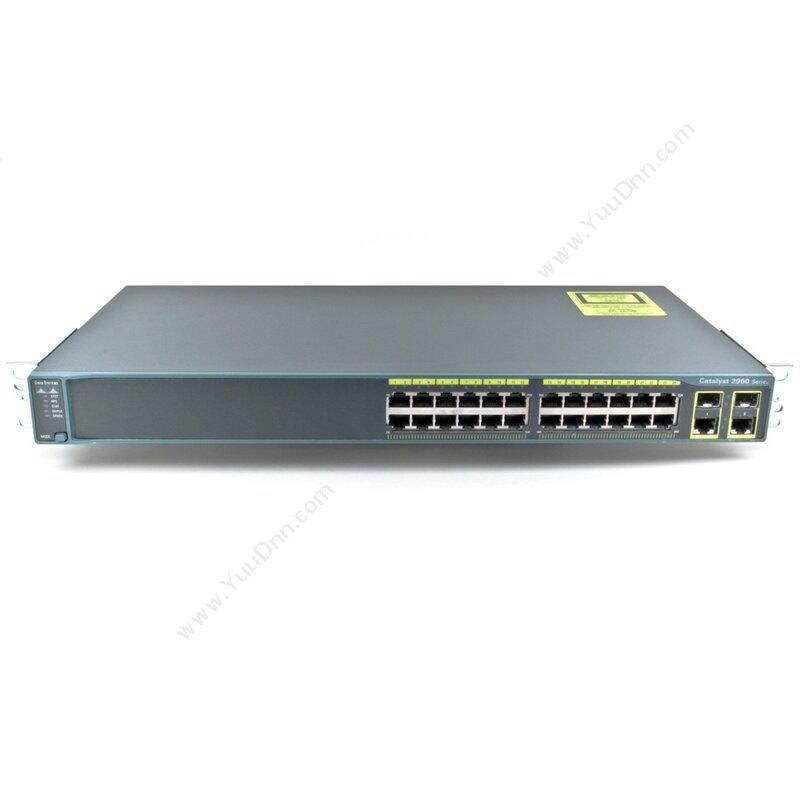 思科 Cisco 2960+系列二层百兆以太网接入WS-C2960+24TC-S 机架式交换机