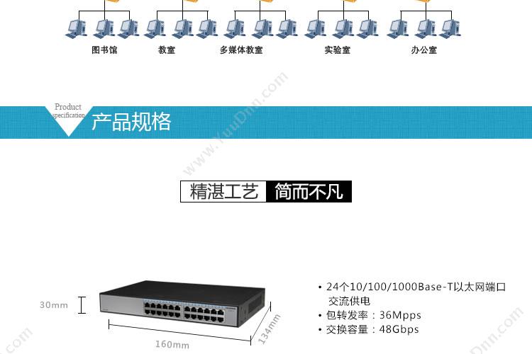 华为 Huawei S1724G-AC 千兆交换机