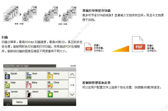 京瓷 Kyocera FS-6525MFP  A3 黑白中速数码复合机