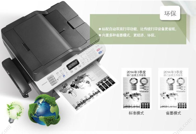 联想 Lenovo M7655DHF 激光(黑白) A4  (打印/复印/扫描/传真/双面) A4黑白激光多功能一体机