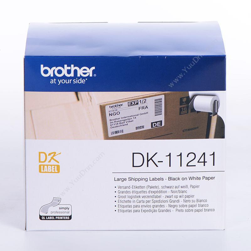 兄弟 Brother DK-11241  热敏定长宽幅货运（纸质） 102mm*152mm白底黑字（200张，适用 QL系列打印机用） 兄弟碳带
