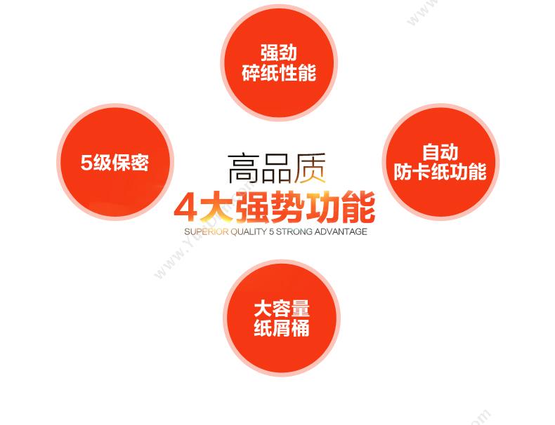 盆景 Bonsaii 4P23B      1台 适用于8-15人中小型人事/办公室使用；碎纸：5张/次；碎纸尺寸：2*15mm（米粒状，5级保密），可碎光盘/纸/订书针/大头针； 双入纸口普通碎纸机