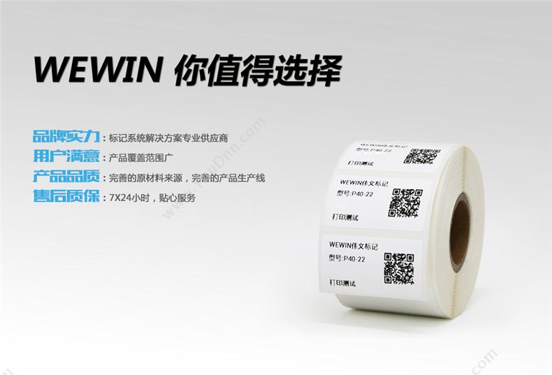 伟文 Wewin P40-22-700 （白）设备标签 700片/卷 线缆标签