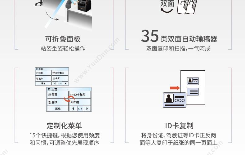 佳能 Canon imageCLASS MF236n (黑白) A4 打印/复印/扫描/传真 A4黑白激光多功能一体机