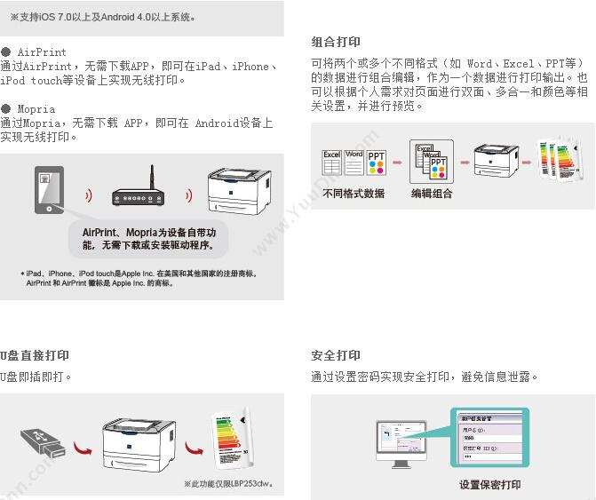 佳能 Canon LBP352X 部门级(黑白)激光高速智能打印机（白） A4黑白激光打印机