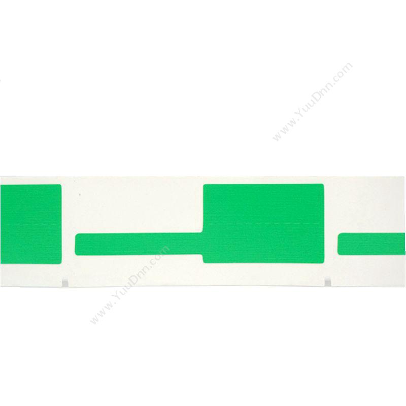 舜普 SPSF01-50G SP20旗型标签 38mm*25mm+40mm （绿） 50片/卷 标签机打印配套耗材线缆标签