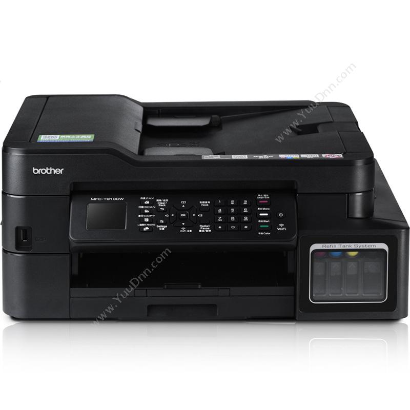 兄弟 BrotherMFC-T910DW 彩色喷墨 A4 （黑）  打印 复印 扫描 传真 双面打印 有线/无线网络连接A4彩色喷墨打印机