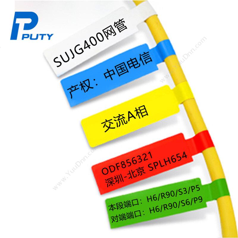 普贴 PutyPT6-25-38GR-40-200F F标签纸 25*38+40（绿）线缆标签
