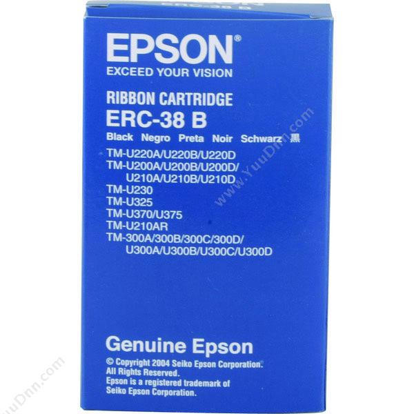 爱普生 Epson ERC-38（黑）（适用 Tm-U220A/U220B/U220D/U230/U325/U370/U375/U210A/U210B、Tm-300A/300B/300C/300D） 色带架