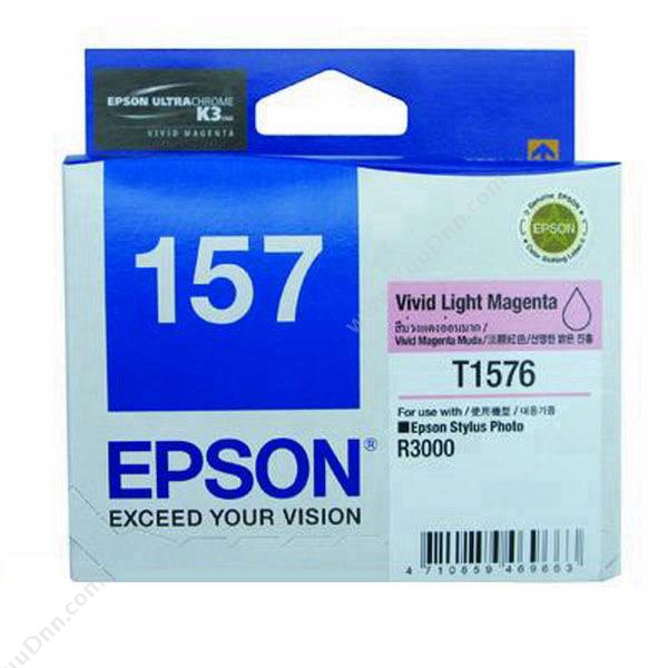 爱普生 Epson T1576  淡鲜（洋红）（适用 Stylus Photo R3000） 打印机墨粉/墨粉盒