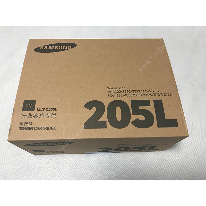 三星 Samsung mLT-D205L/XIL   5000页（黑）（适用Samsung mL-3310D/3310ND/3710D/3710ND/SCX-5637HR/4833HD) 硒鼓