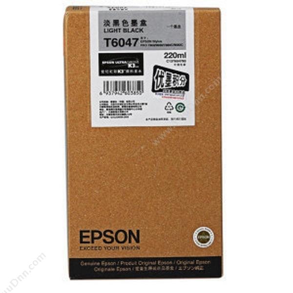 爱普生 EpsonT6047（C13T604780）（黑）（适用 PRO7800/7880/9880）墨盒