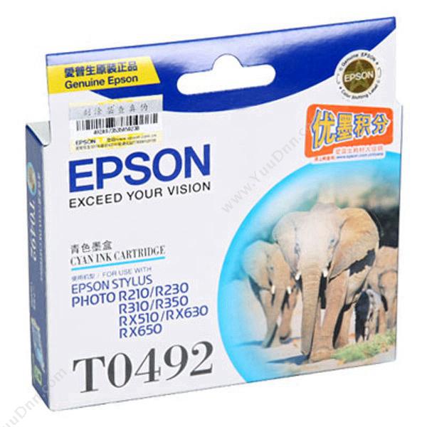 爱普生 EpsonT0492（C13T049280）（青）（适用 Photo 700/710/720/750/EX/EX2/EX3）墨盒