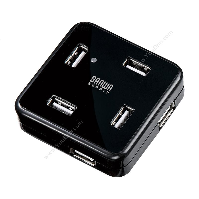 山业 Sanwa USB-HUB250BK 七口多功能 （黑） 集线器