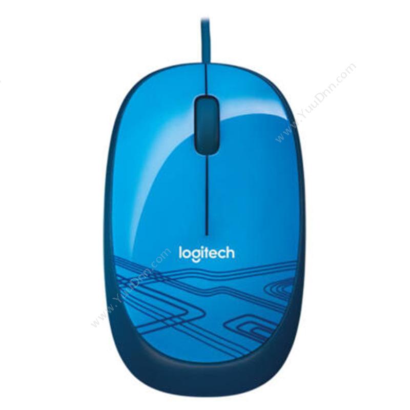 罗技 Logitech M105 （蓝） 有线鼠标
