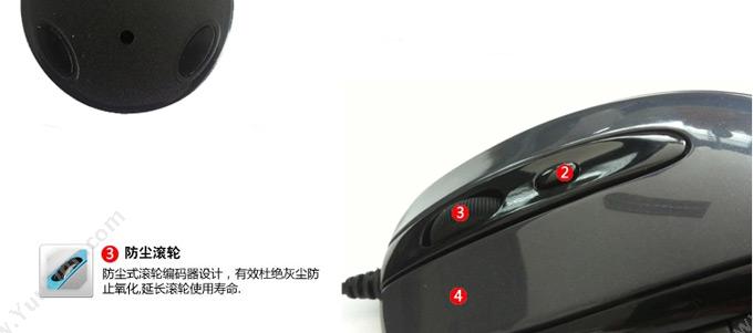 双飞燕 MOP-620NU USB （黑） 有线鼠标