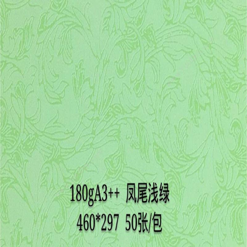晨科 Chenke 180g 凤尾 A3++ 浅（绿） 皮纹纸