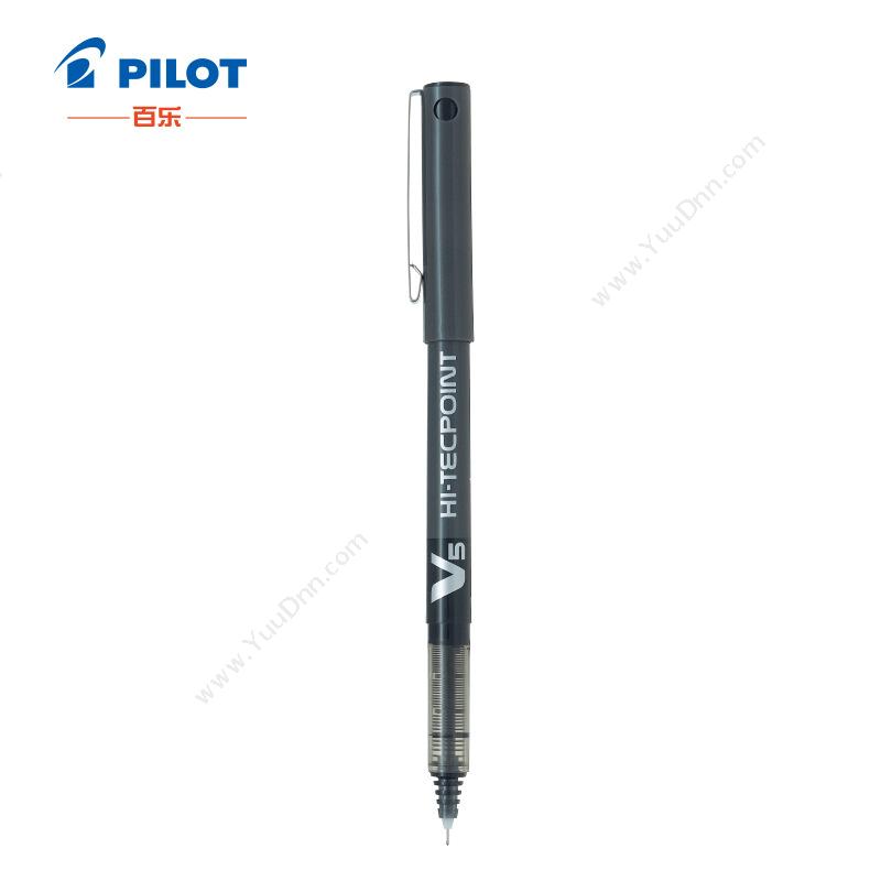 百乐 PilotBX-V5-B 威宝走珠笔 0.5MM （黑）插盖式中性笔