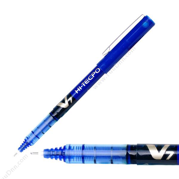 百乐 Pilot0.7  V7威宝走珠笔BX-V7-L （蓝）（12支/盒）插盖式中性笔