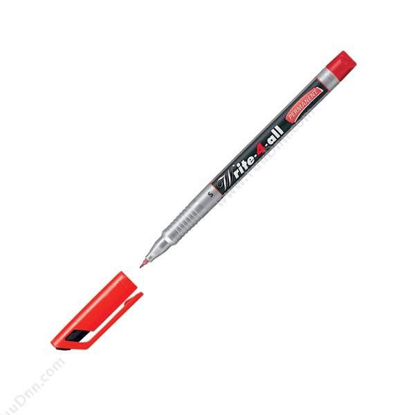 思笔乐 Stabilo 156/40 万能乐速干油性马克笔（（红），10支/盒） 单头记号笔