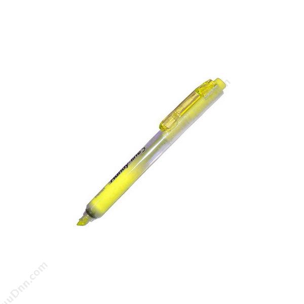 派通 Pentel SXS15-G 按压式荧光笔 1.0mm-4.2mm 黄色 单头荧光笔