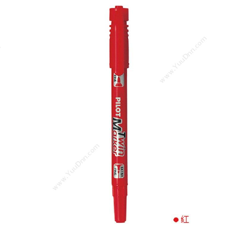 百乐 PilotSCA-TM-R 油性双头万用笔 红双头记号笔