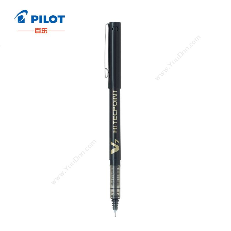 百乐 Pilot0.7 V7威宝走珠笔BX-V7-B （黑）（12支/盒）插盖式中性笔