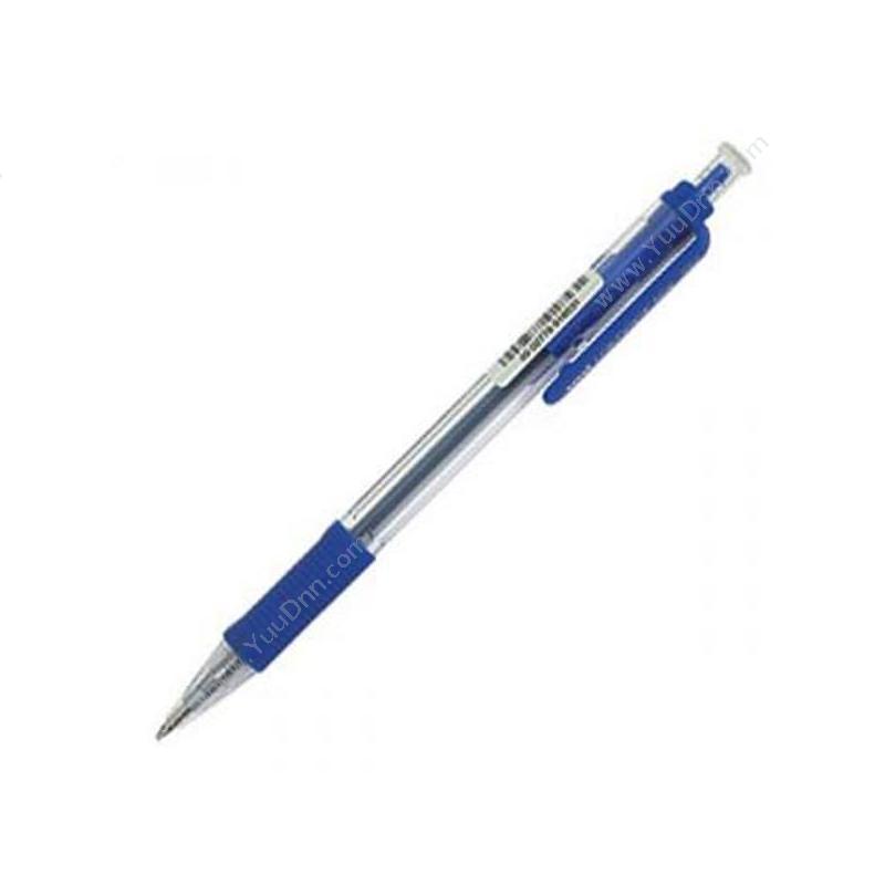 三菱 MitsubishiSN-100 透明杆按挚式圆珠笔 0.5 （蓝） 笔芯SA-7C/5C按压式圆珠笔