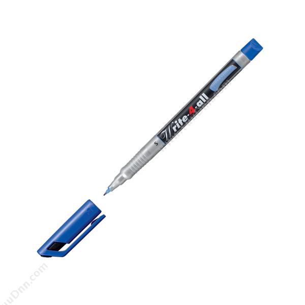 思笔乐 Stabilo156/41 万能乐速干油性马克笔（（蓝），10支/盒）单头记号笔