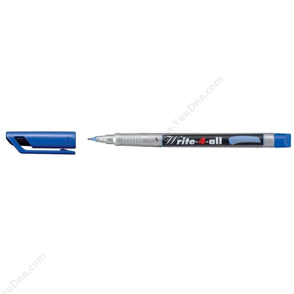 思笔乐 Stabilo156/41 万能乐速干油性马克笔（（蓝），10支/盒）单头记号笔