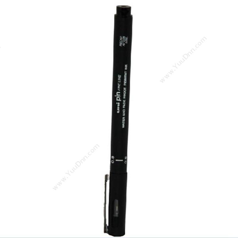 三菱 Mitsubishi 08-200绘图针笔/纤维笔0.8mm(（黑），12支/盒) 插盖式中性笔