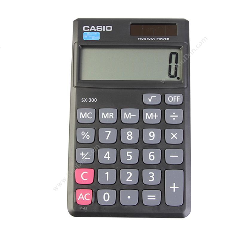 卡西欧 CasioSX-300 电子计算器 （黑）常规计算器