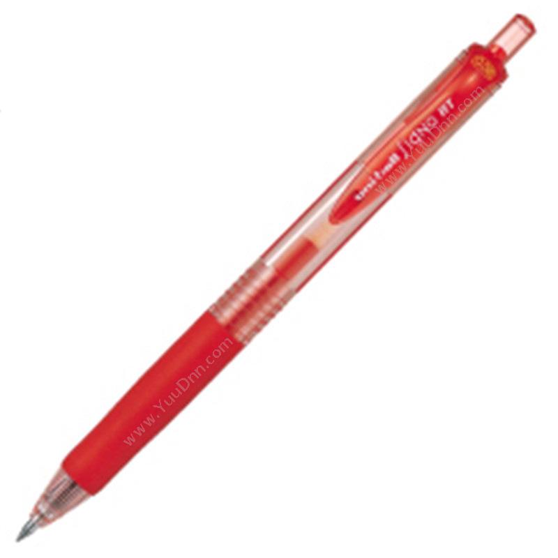 三菱 Mitsubishi0.38极幼按挚式双珠水笔/啫哩笔UMN-138（（红），12支/盒）按压式中性笔
