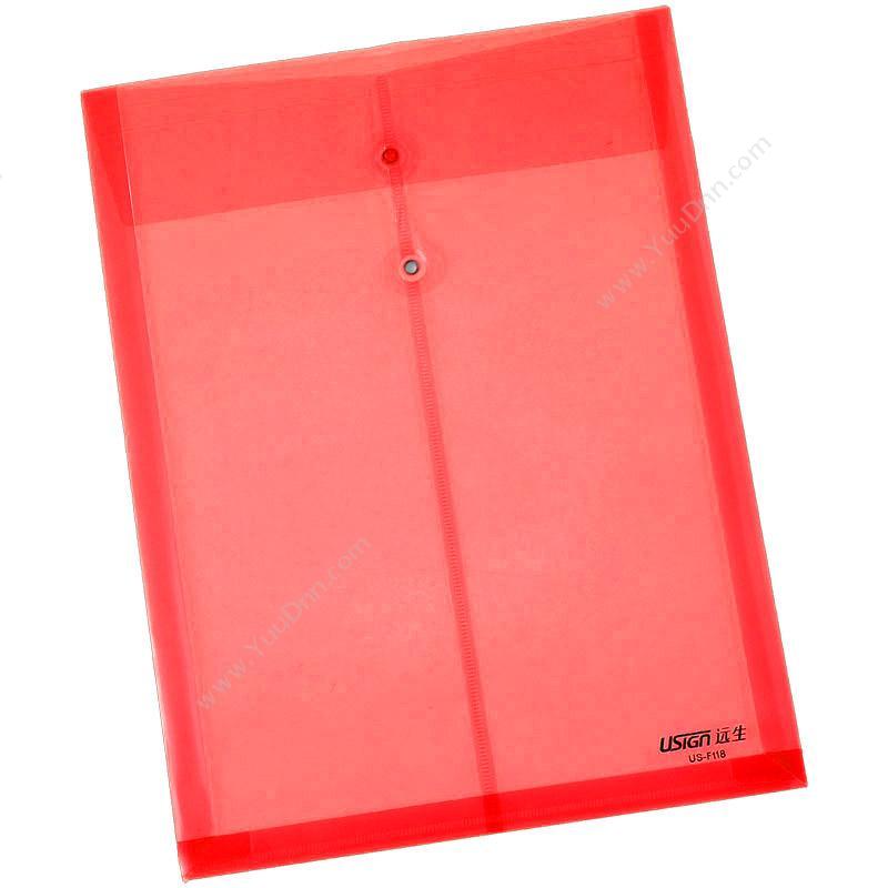 远生 Usign 缠绳文件袋US-F118 红（12个/包） 档案袋