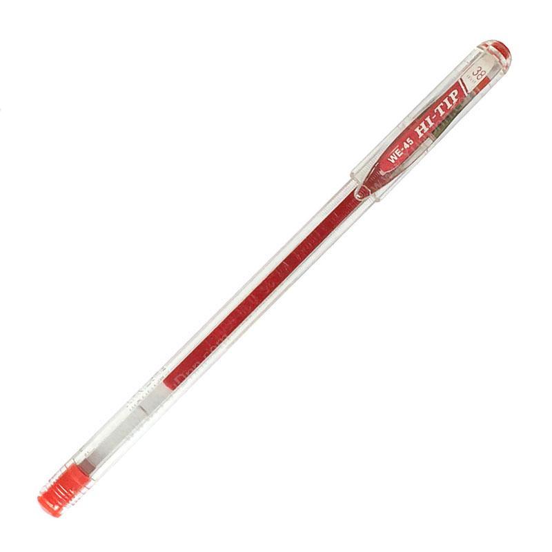 白金 PlatinumWE-45 0.38极细针管中性笔（（红），10支/盒）插盖式中性笔