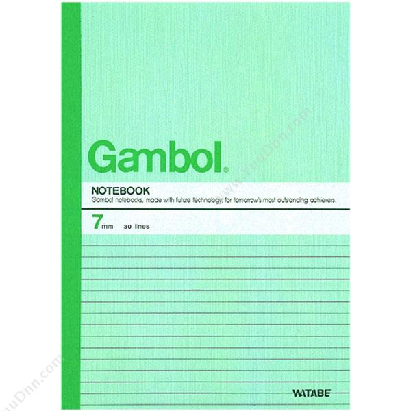 渡边 Gambol G4507  横翻线装订笔记本 A4 混色 50页 10本/封 胶装本