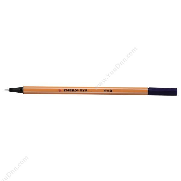 思笔乐 Stabilo88/22 88/22 纤细水笔 笔尖 0.4mm 夜蓝 笔尖 0.4mm 夜（蓝）插盖式中性笔