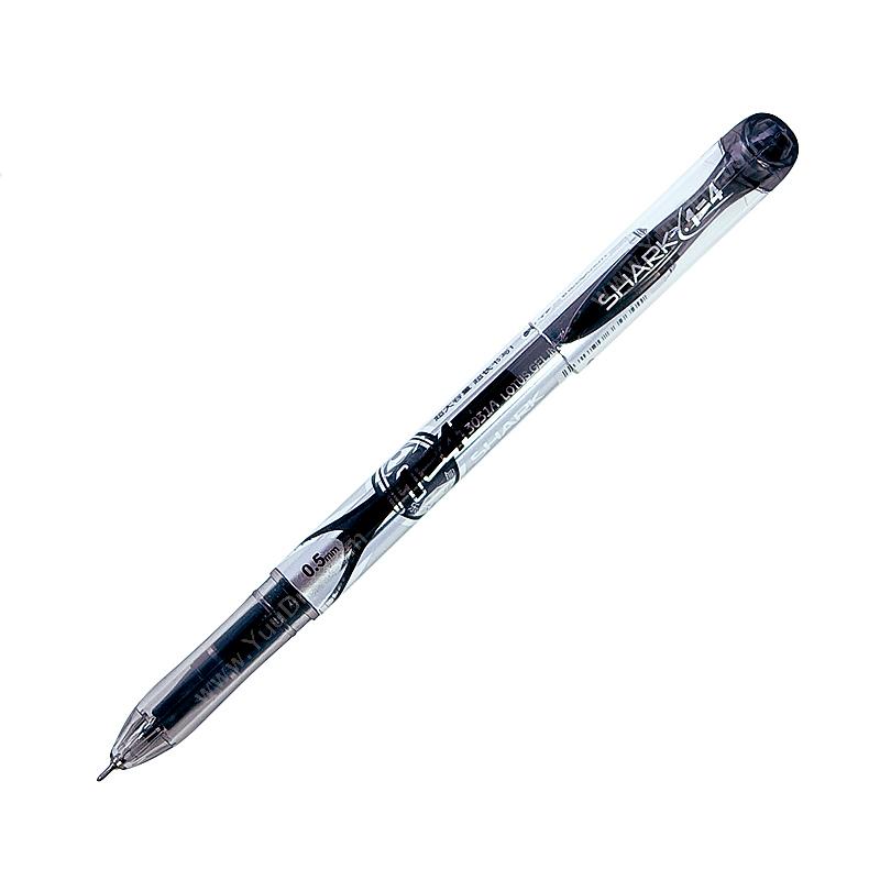 真彩 Zhencai3031A 大鲨鱼中性笔 0.5MM （黑） 用4108笔芯插盖式中性笔
