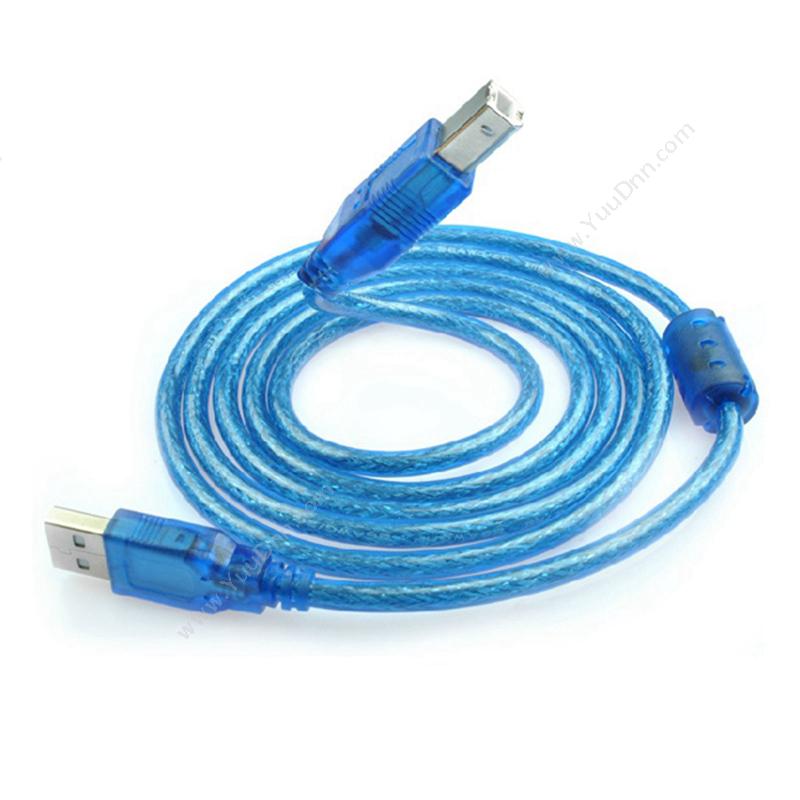 创乘 ChuangChengCC029 高速USB2.0打印线 (AM-BM) 1.5米 透明（蓝）其它线材