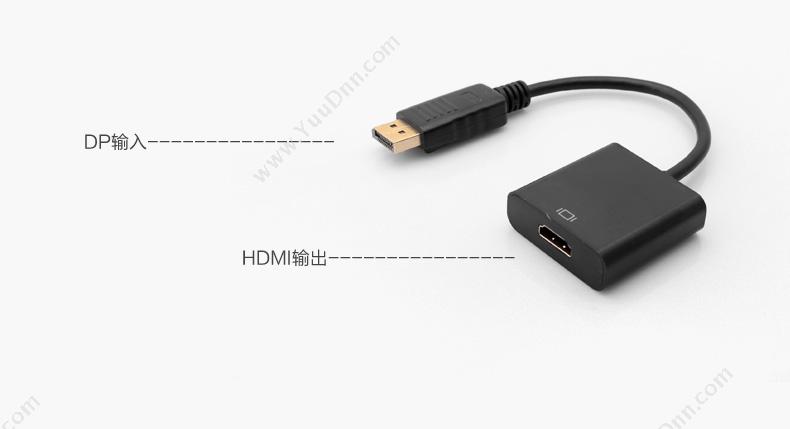 酷比客 L-Cubic LCCPDPHDMIBK DisplayPort转HDMI 公对母0.2M（黑） 铝箔袋包装 用于苹果笔记本MacBook Air/Pro连接电视机 显示器 投影仪 扩展配件