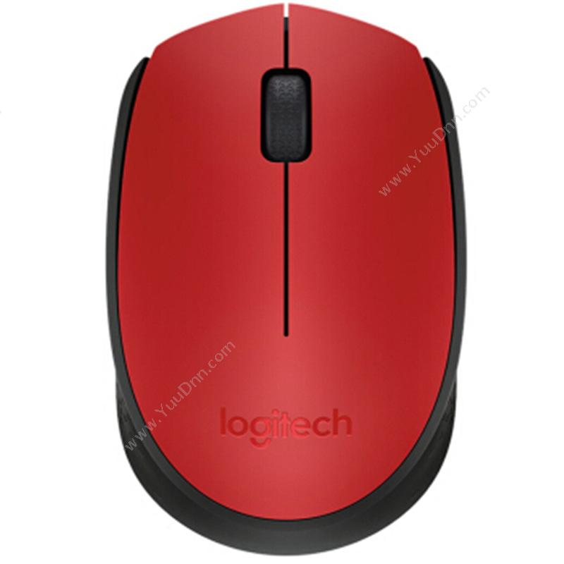 罗技 LogiM170（红） 便携可靠 时尚无线键盘鼠标